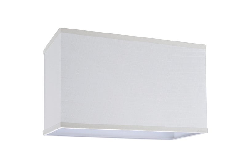Aspen Creative 32035 Transitional Rectangle Hardback Shape Spider Construction Lamp Shade in Off White Linen, 16" wide, Top:(8" + 16") Bottom:(8 + 16") x Height: 10" - Image 4
